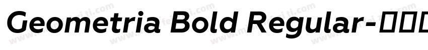 Geometria Bold Regular字体转换